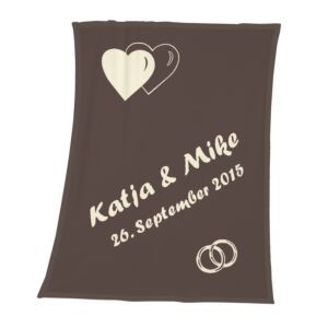 Couverture de mariage «Love» personnalisable