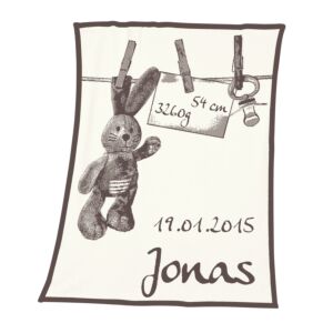 Couverture «Lapin» personnalisable