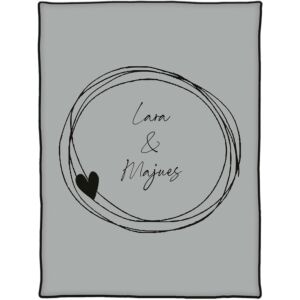 Couverture «Alliances/Cœur»  personnalisable
