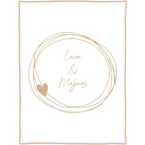 Couverture «Alliances/Cœur»  personnalisable