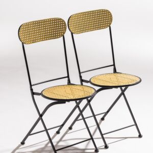 Chaises bistrot pliantes «Jaylee», lot de 2 