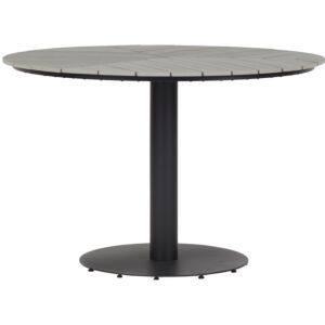 Table de jardin "Hector", Ø 113 cm, noir-gris