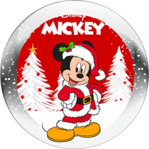 Clip disquette Noël Mickey