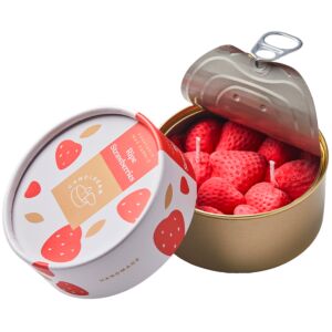 Bougie «Fraise en boîte»