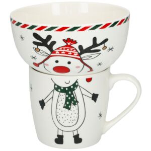 Tasse mit Schüssel «Rentier»