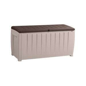 Box de jardin Novel Storage beige/brun, 124 x 55 x 62.5 cm