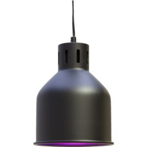 Abat-jour SAGA en noir, E27, 4m de câble, sans ampoule