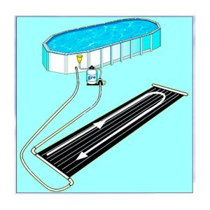 Chauffe-eau solaire en PE, 610 x 60 cm