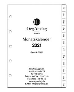 Monatskalender DIN A5 5265