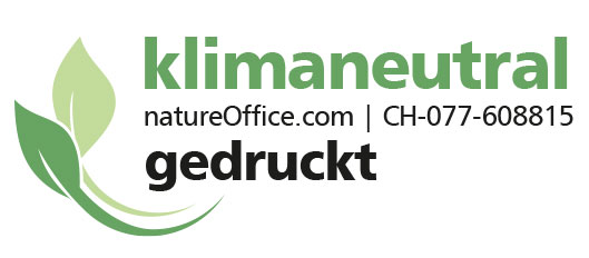 Klimaneutral gedruckt, natureOffice.com, Schweizer Telefonnummer CH-077-608815