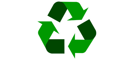 Grünes Recycling Logo